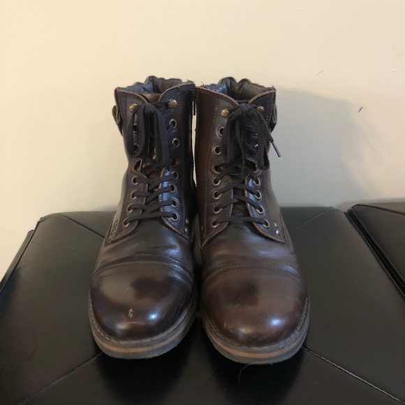 clarks mens leather boots